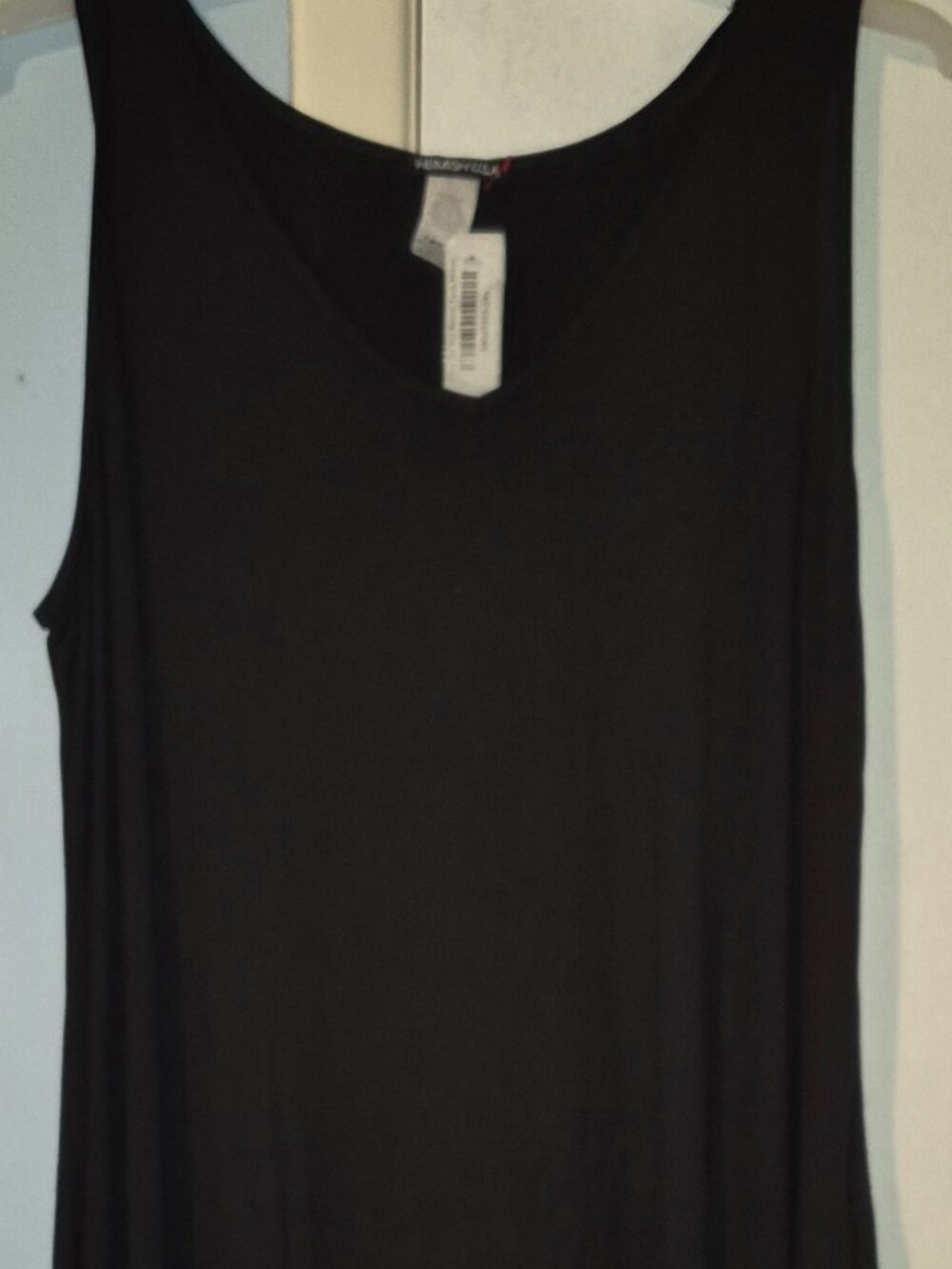 Heimish U.S.A. Solid Black Sleeveless Tank Dress Women's Plus Size 3XL NEW